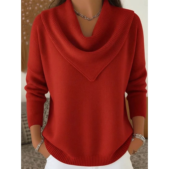 Nancy | Draped Cowl Neck Sweater