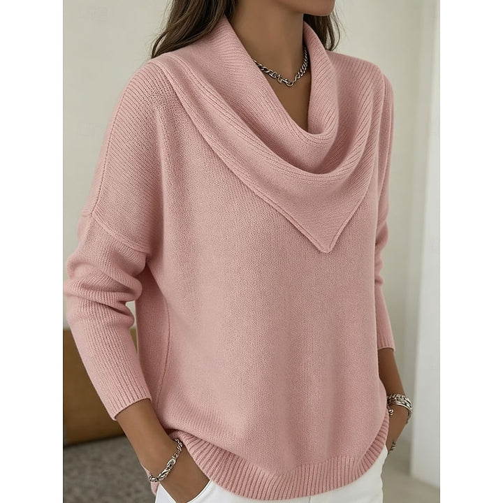 Margot | Draped Cowl-Neck Jumper