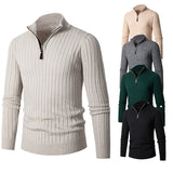 Elliot | Ribbed Quarter-Zip Sweater