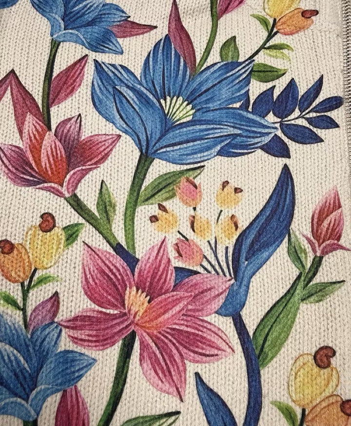 Bridie | Botanical Floral Zip Cardigan