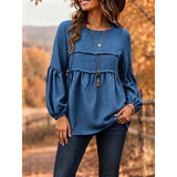 Elise | Flowing Peplum Blouse