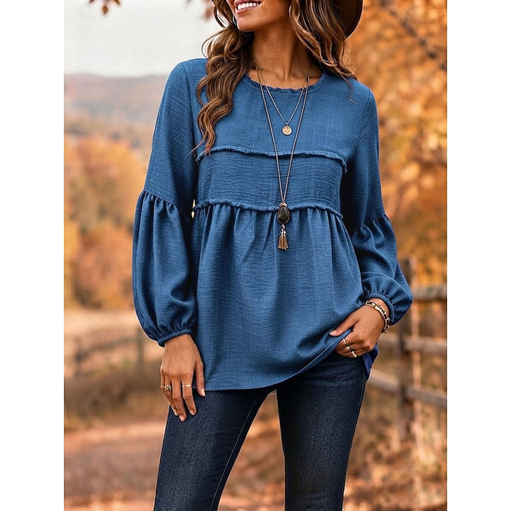 Elise | Flowing Peplum Blouse