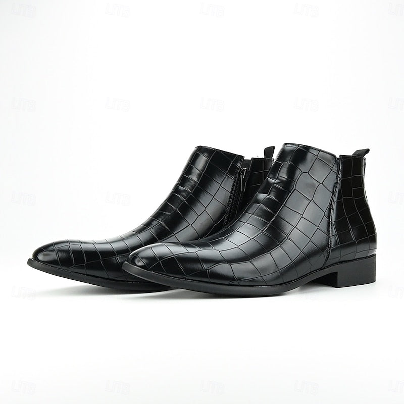 Harlan | Textured Chelsea Boots