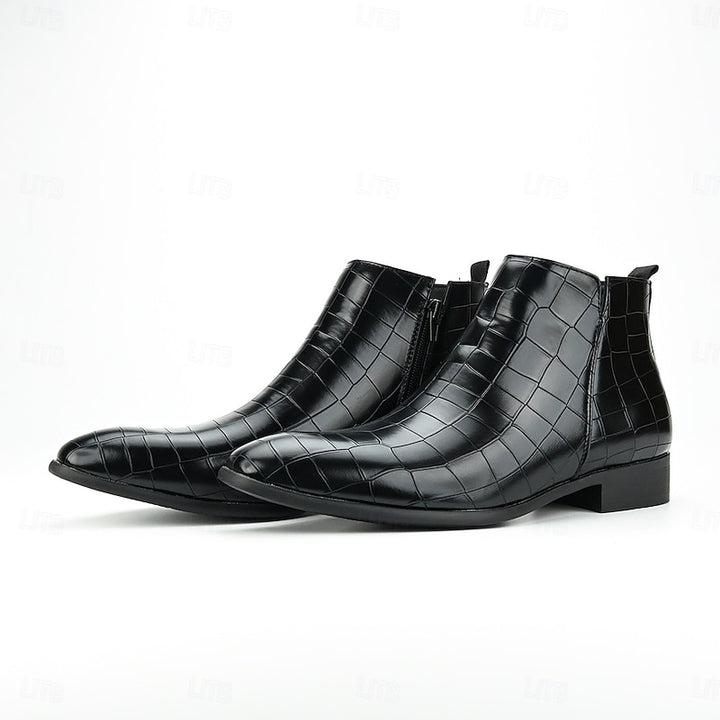 Harlan | Textured Chelsea Boots