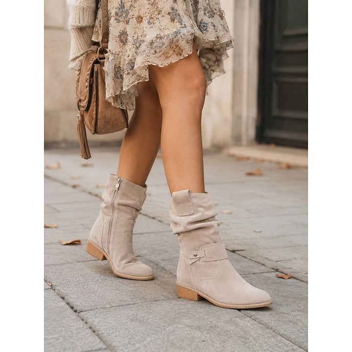 Tamsin | Slouchy Buckle Ankle Boots