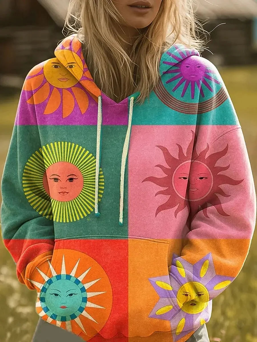 Constance | Sunburst Print Hoodie