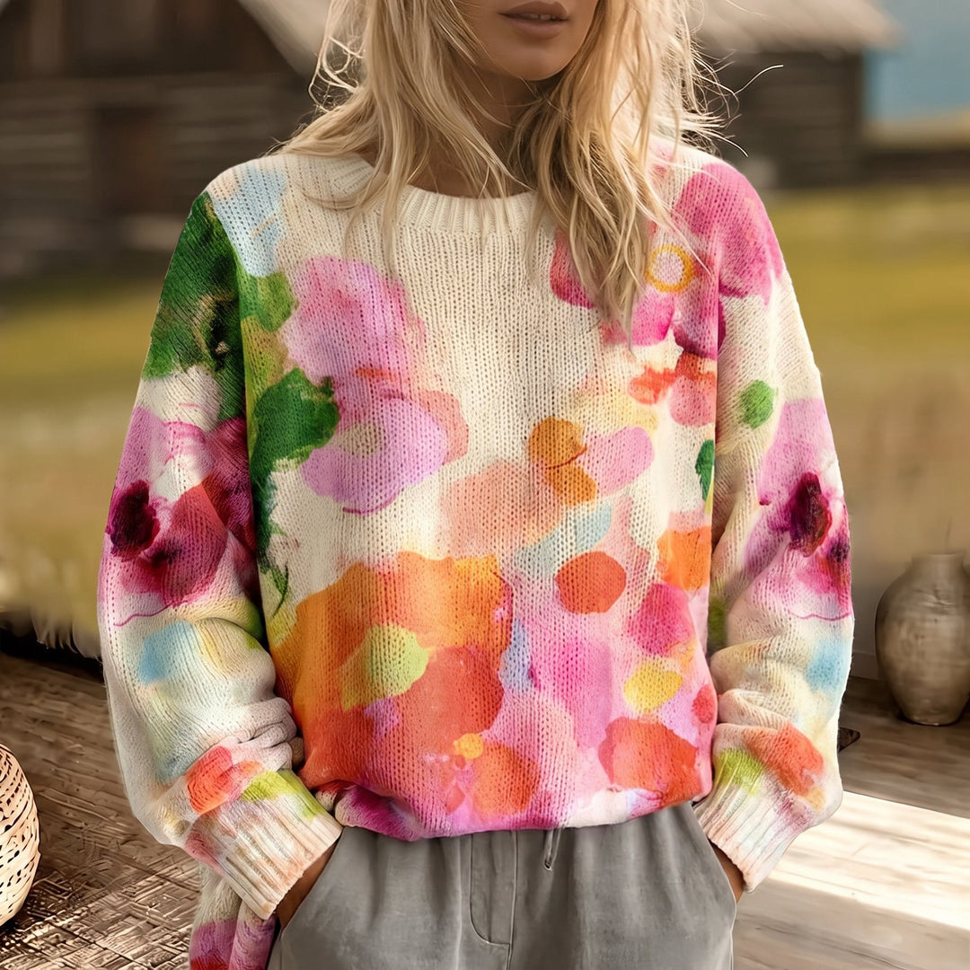 Beatrice | Watercolour Bloom Sweater