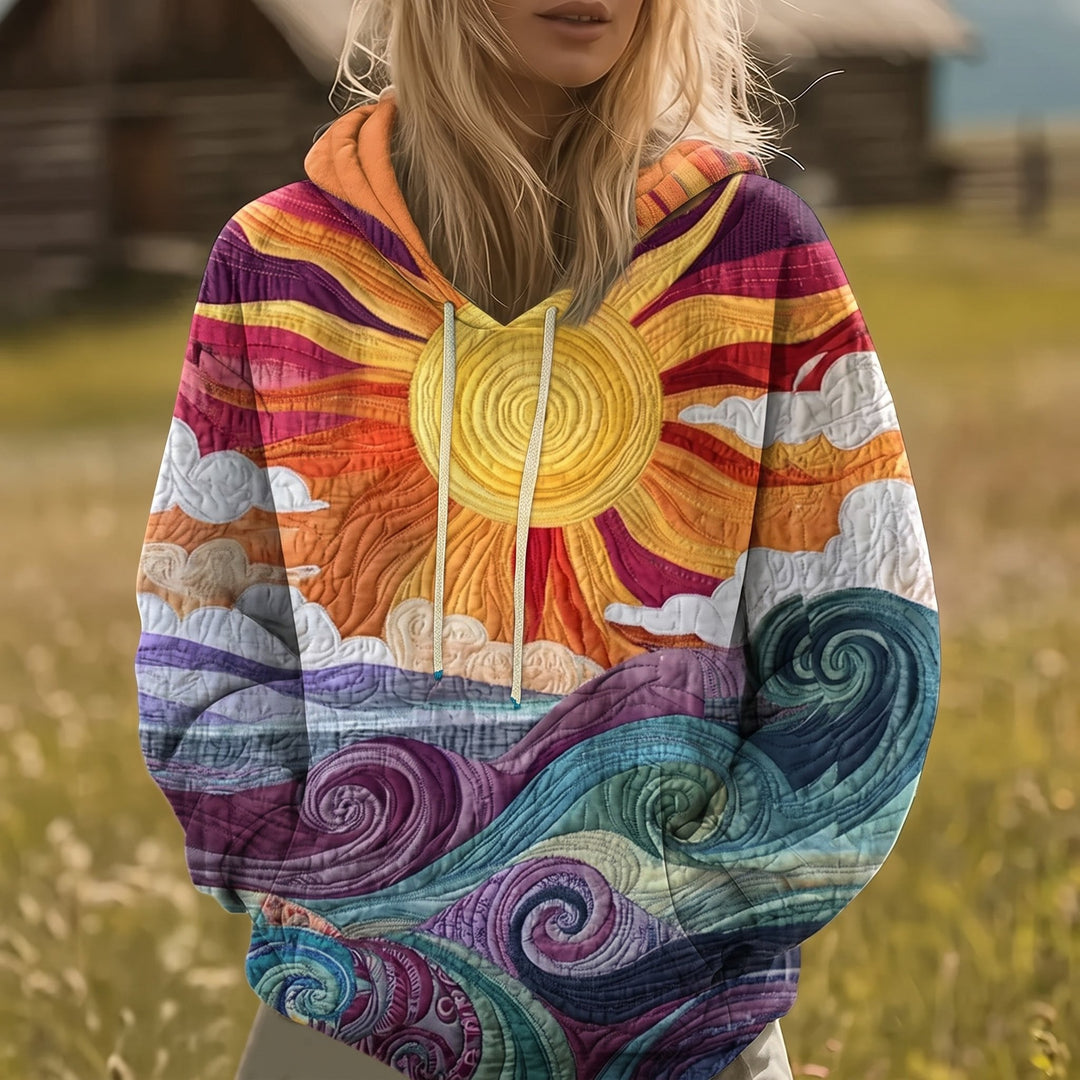 Dahlia | Sunrise-Print Hoodie
