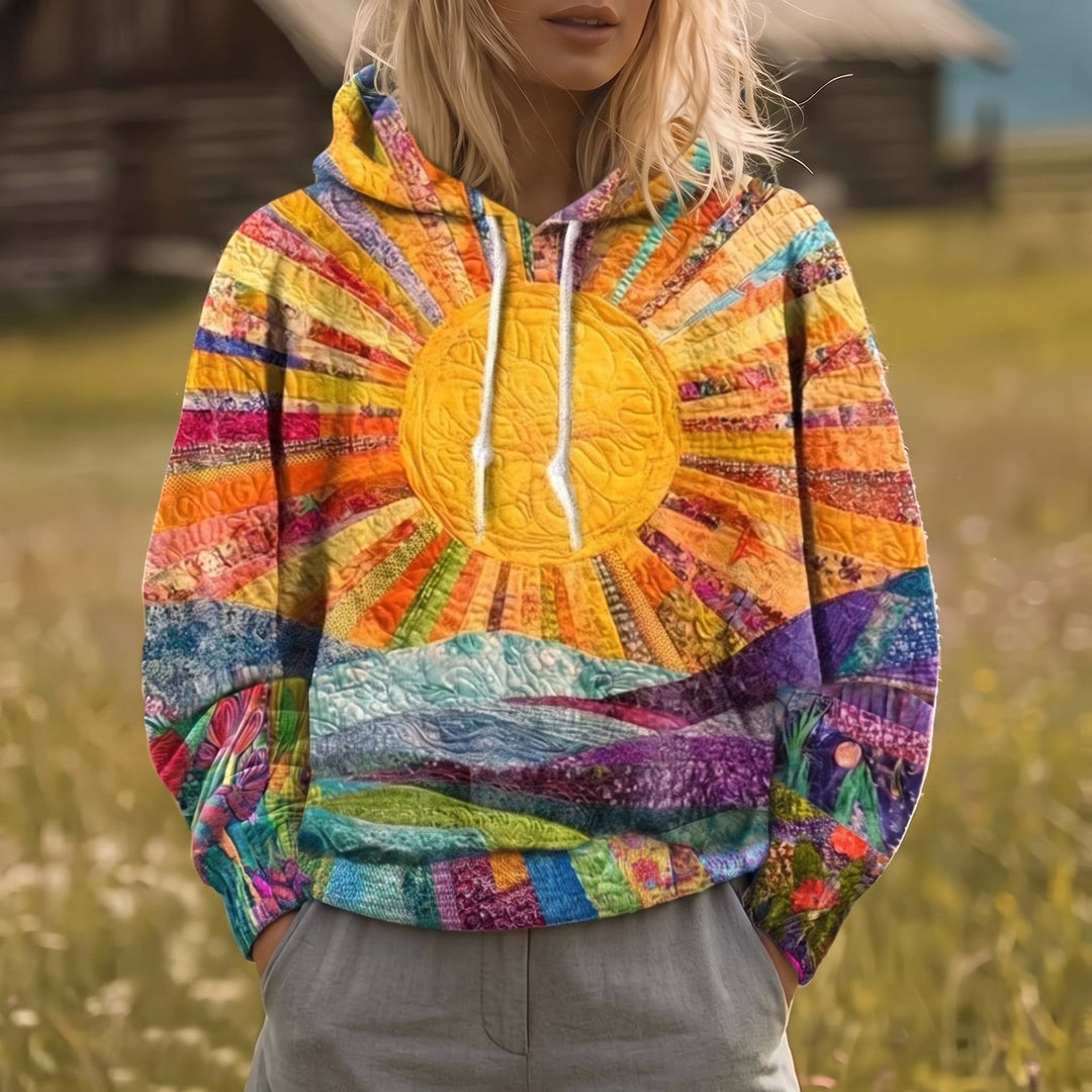 Mira | Sunburst Print Hoodie