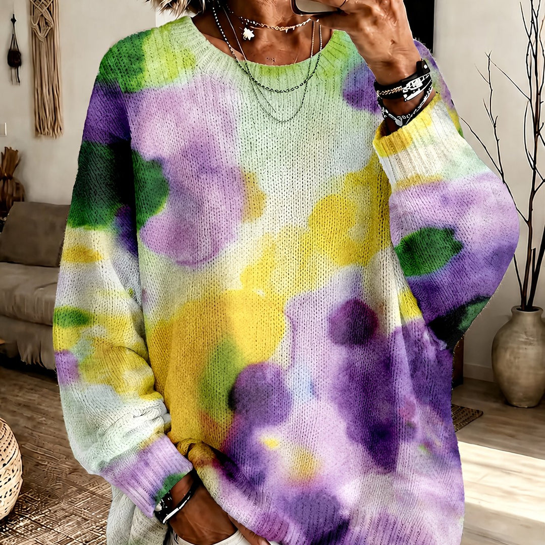 Francesca | Watercolour Print Sweater