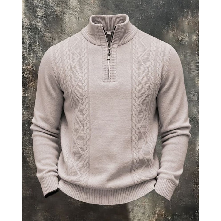 Grayson | Textured Quarter-Zip Sweater