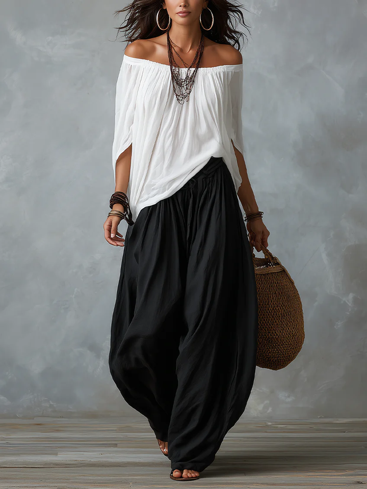 Marianne | Relaxed Off-Shoulder Two-Piece Set