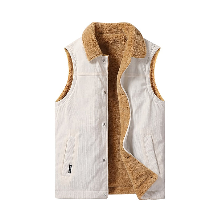 Harvey | Fleece-Lined Ribbed Gilet