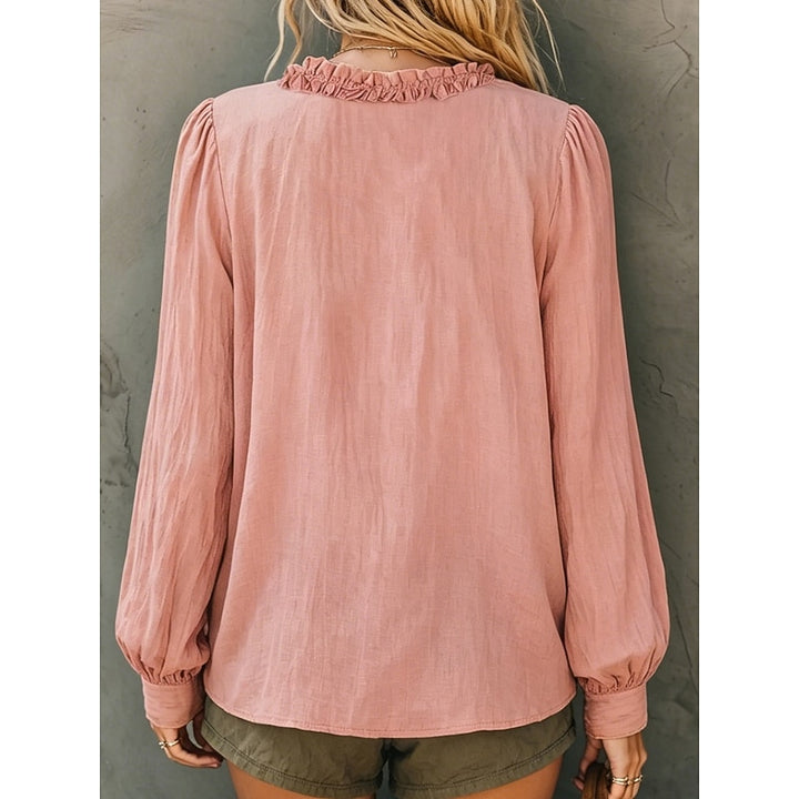 Lillian | Ruffled V-Neck Blouse