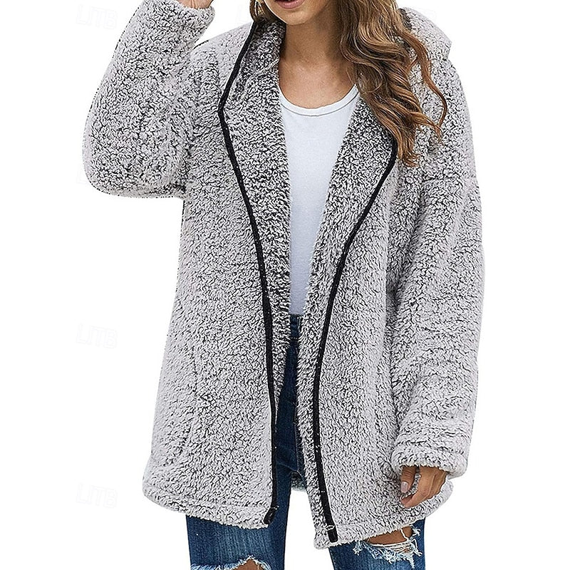 Adelina | Cosy Textured Longline Coat