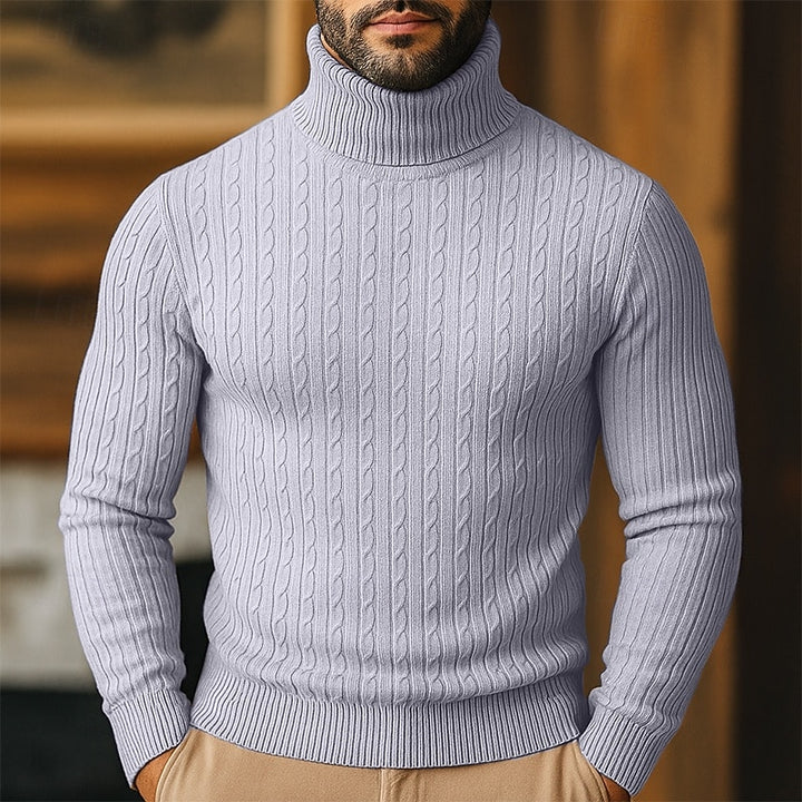 Bennett | Cable-Knit Turtleneck Jumper