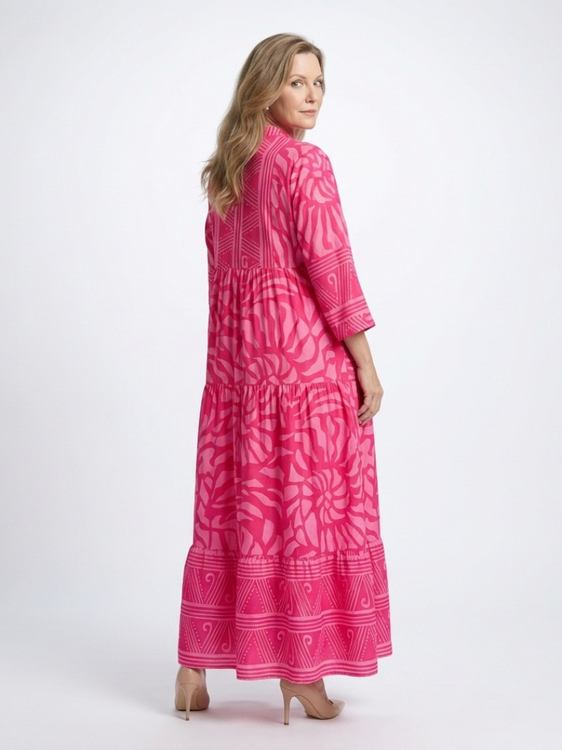 Rosaleen | Flowing Button-Front Maxi Dress
