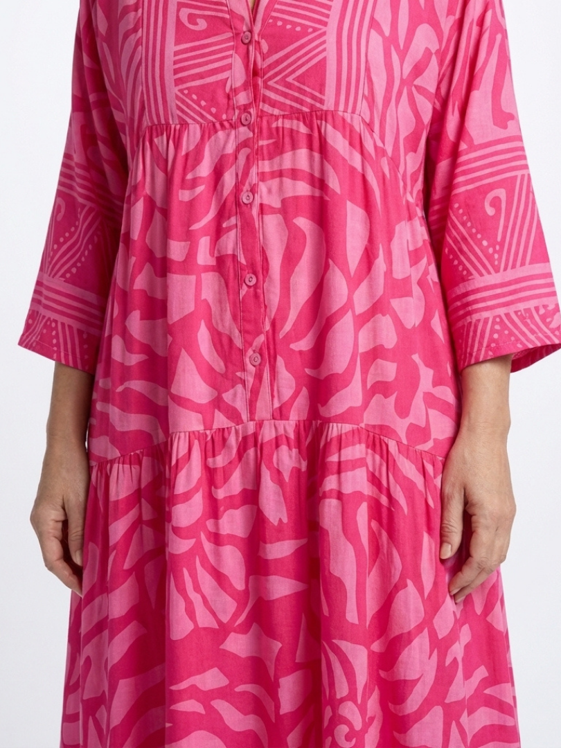 Rosaleen | Flowing Button-Front Maxi Dress