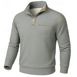 Harvey | Button-Up Standing Collar Pullover