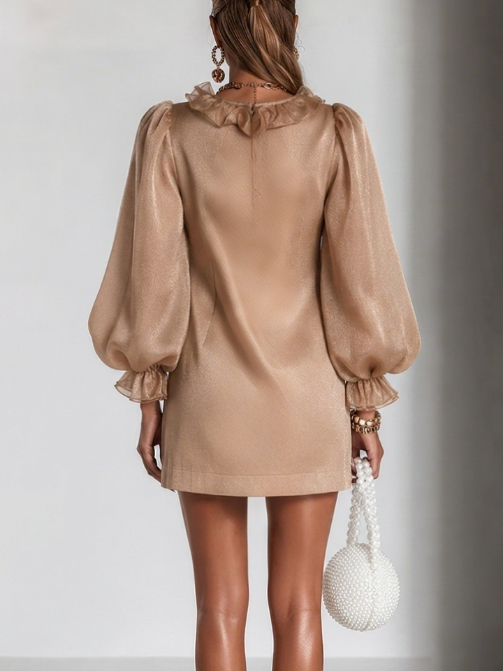 Annabel | Ruffled Puff-Sleeve Mini Dress