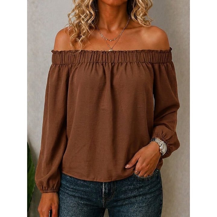 Marina | Off-Shoulder Long Sleeve Top