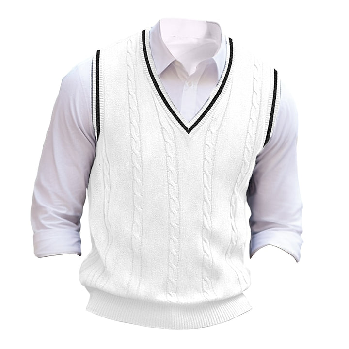 Sterling | Cable-Knit V-Neck Sweater Vest