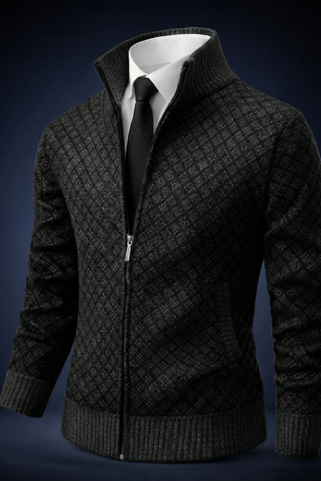 Harrington | Refined Full-Zip Cardigan