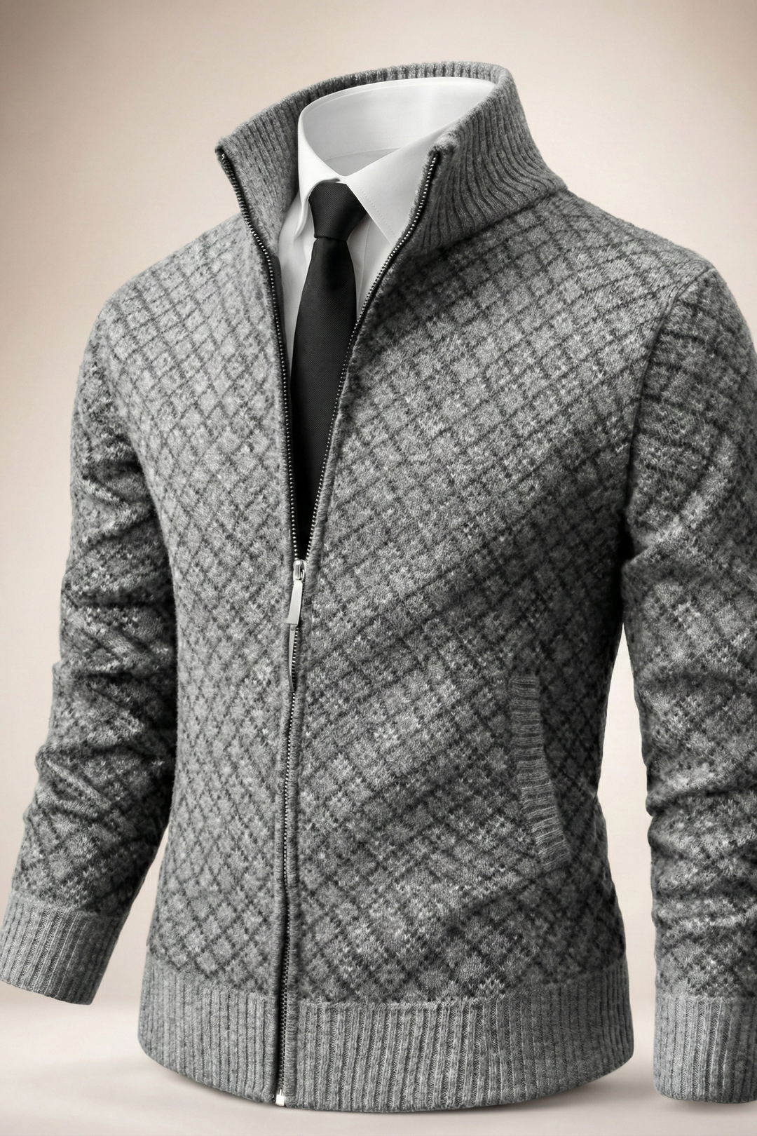 Harrington | Refined Full-Zip Cardigan