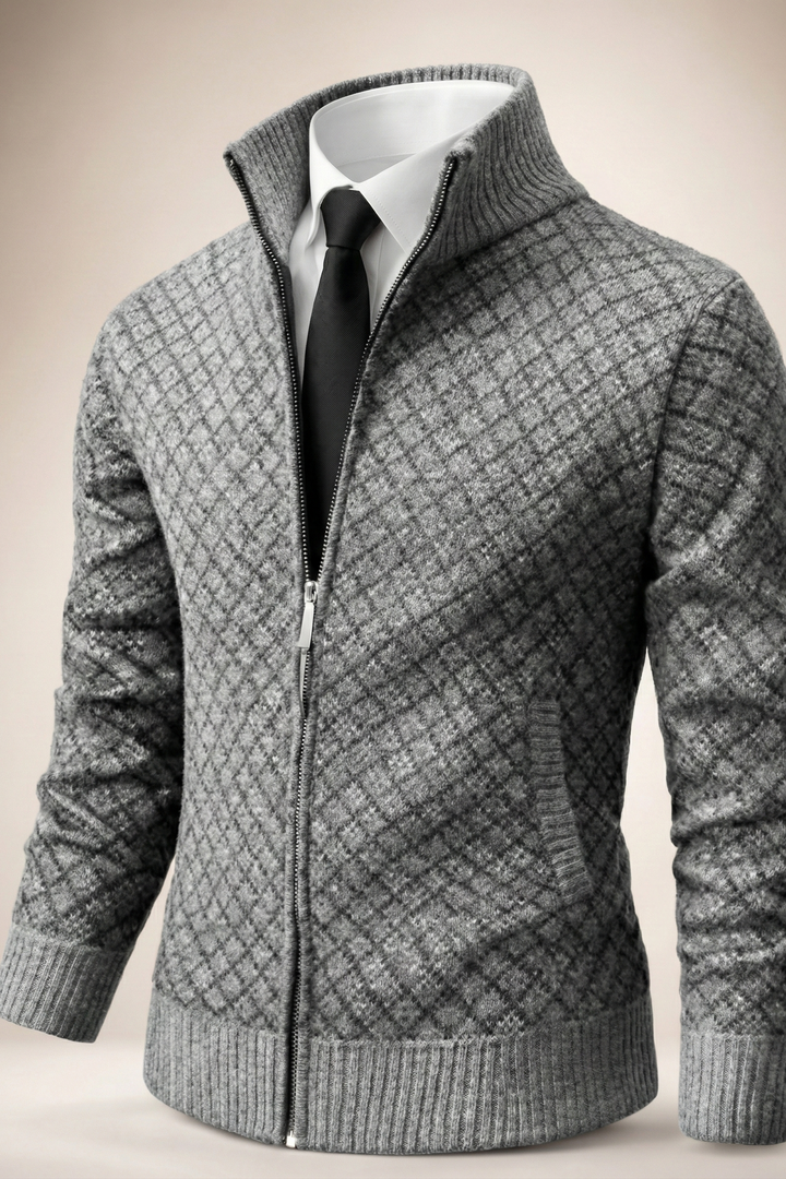 Harrington | Refined Full-Zip Cardigan