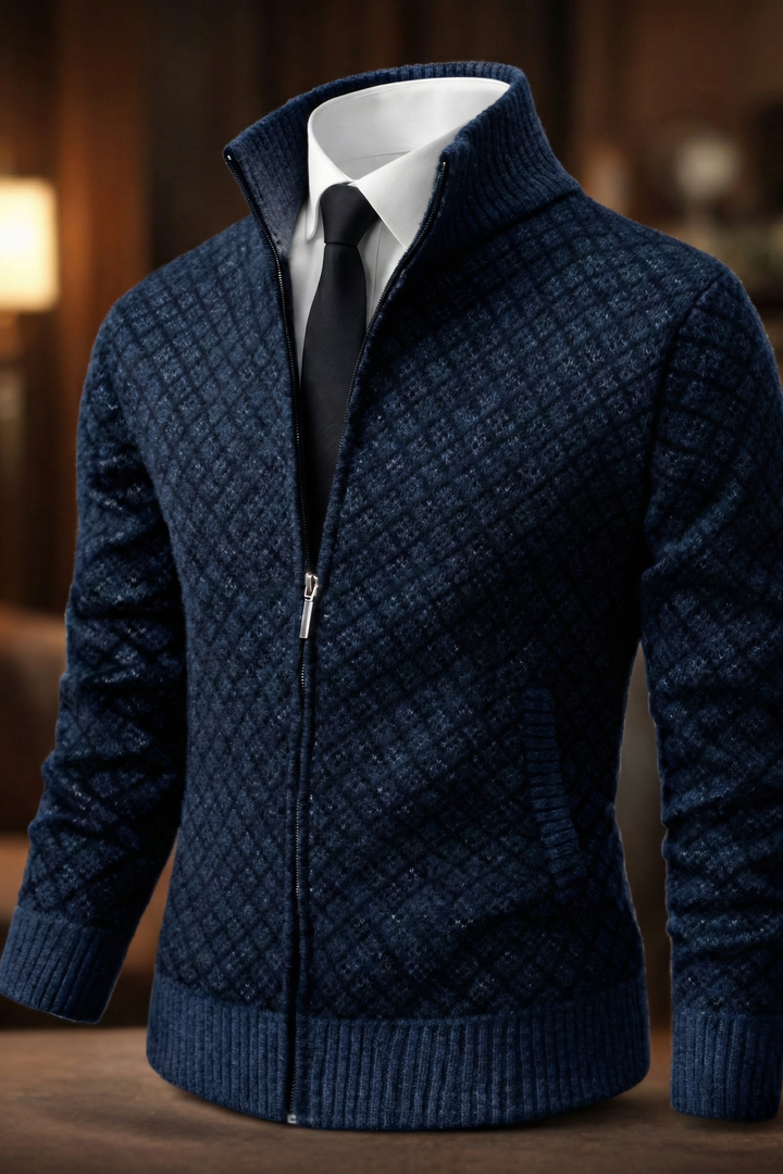Harrington | Refined Full-Zip Cardigan