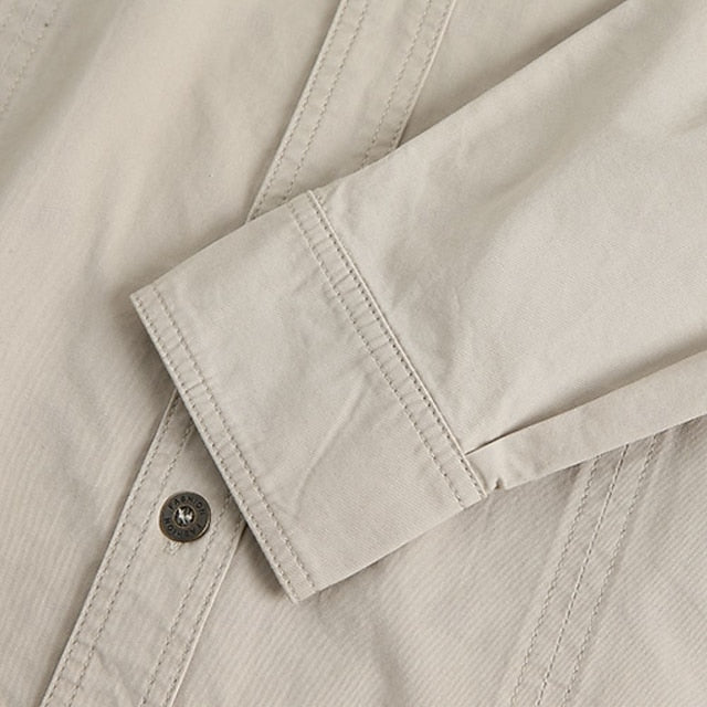 Gideon | Utility Pocket Long Sleeve Shirt