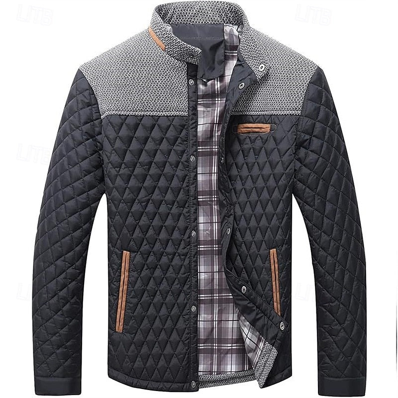 Gareth | Quilted Stand-Collar Jacket