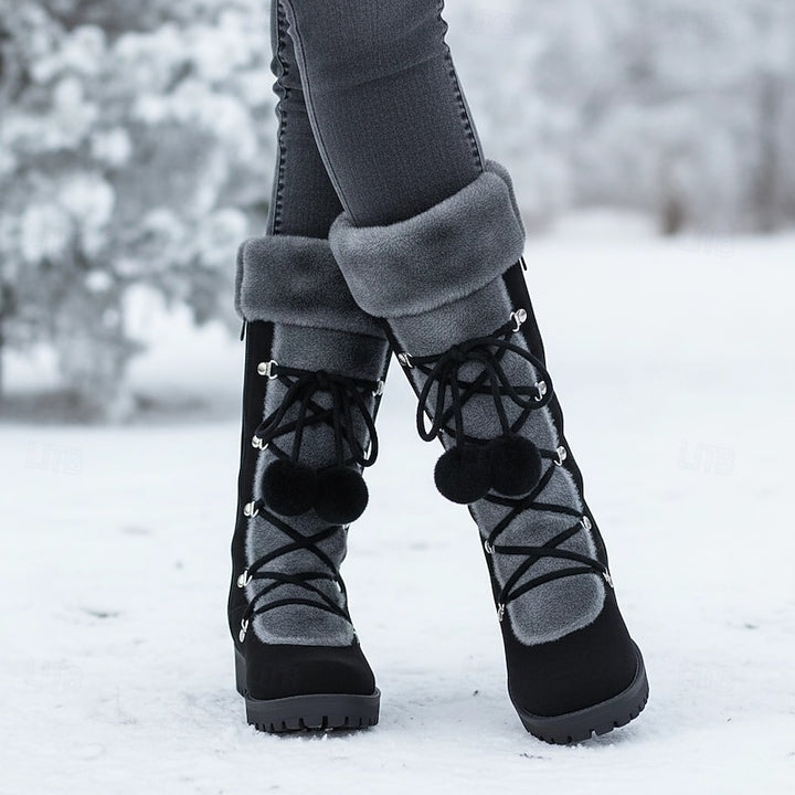 Brielle | Cosy Lace-Up Winter Boots