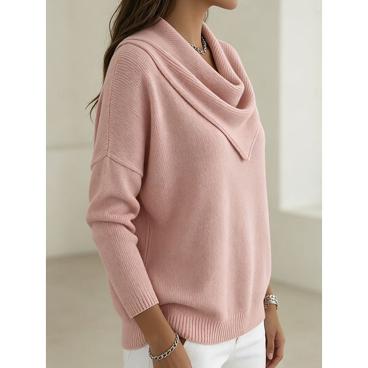 Nancy | Draped Cowl Neck Sweater