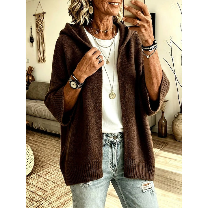 Sarah | Hooded Open-Front Cardigan