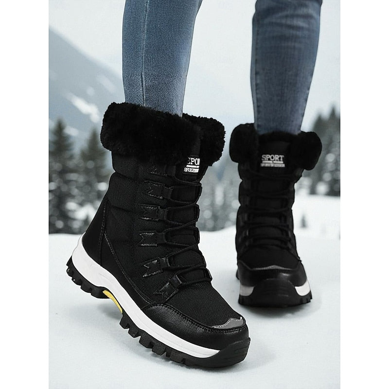 Alba | Cosy Lace-Up Winter Snow Boots