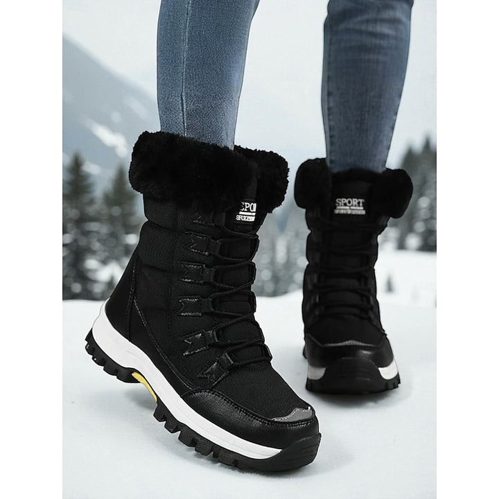 Alba | Cosy Lace-Up Winter Snow Boots