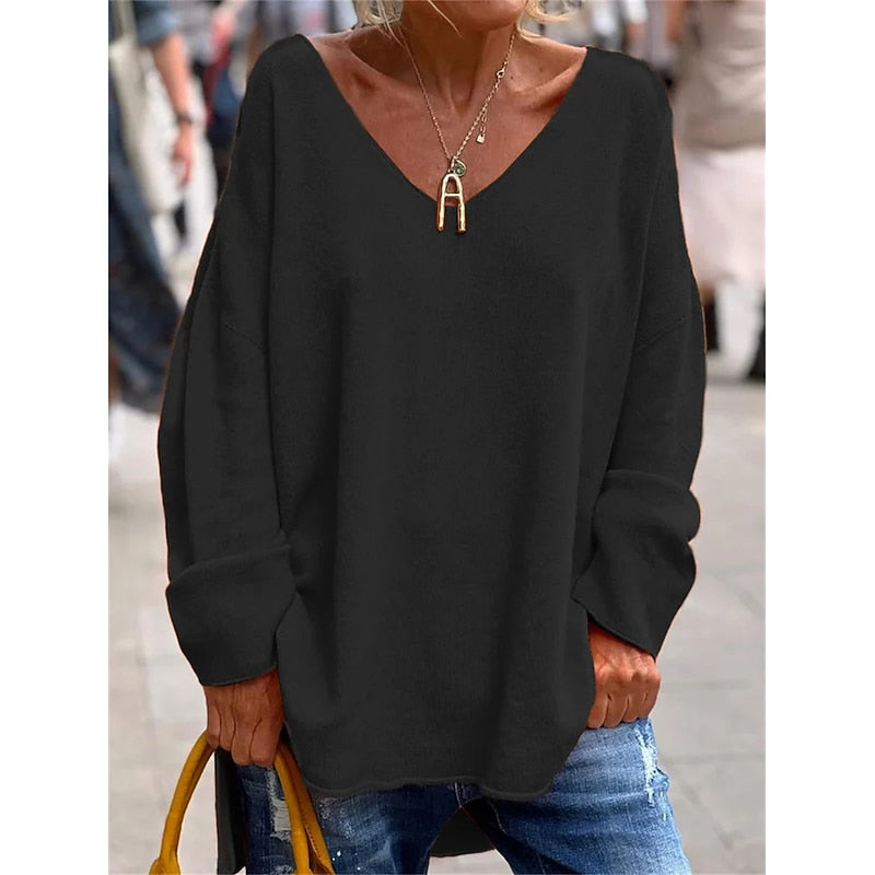 Eliora | Relaxed V-Neck Tunic Top