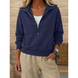 Sadie | Quarter-Zip Collared Sweatshirt