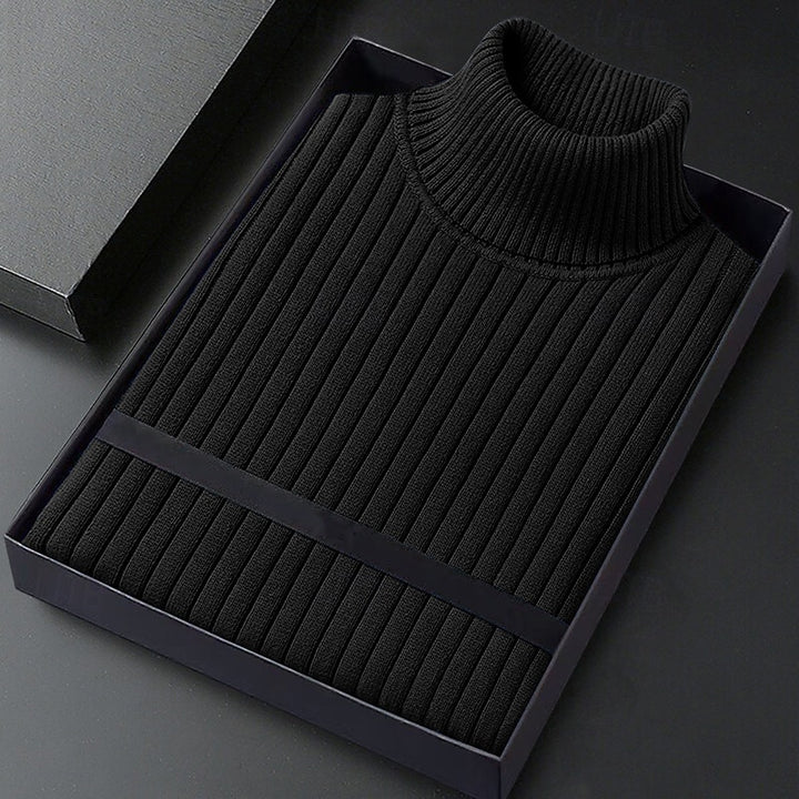 Julian | Ribbed High-Neck Jumper