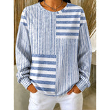 Anneliese | Striped Crew Neck Sweatshirt