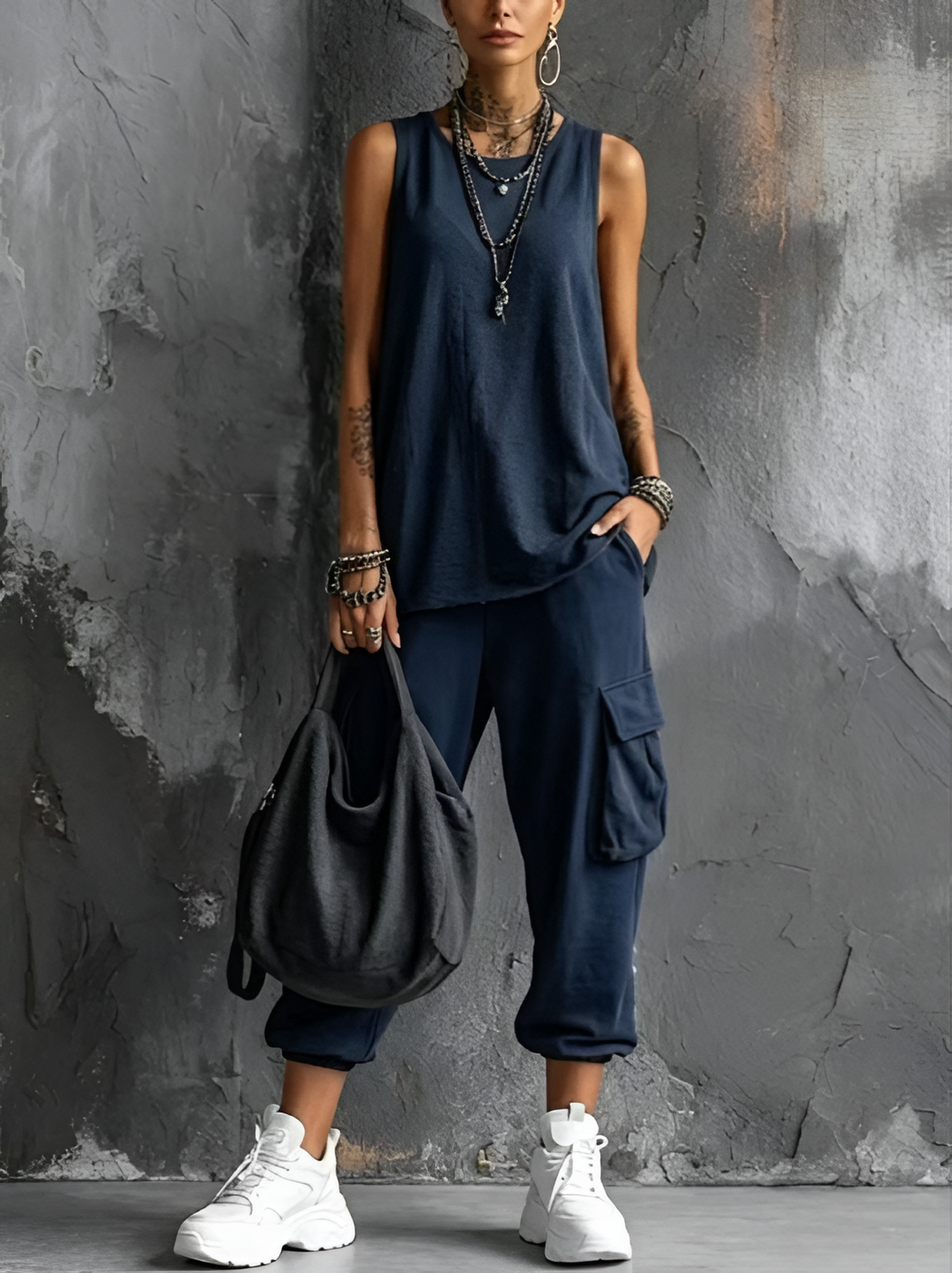 Katarina | Relaxed Sleeveless Two-Piece Set