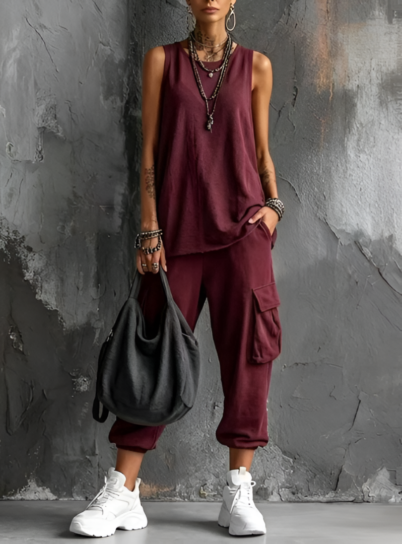 Sabina | Relaxed Sleeveless Two-Piece Set