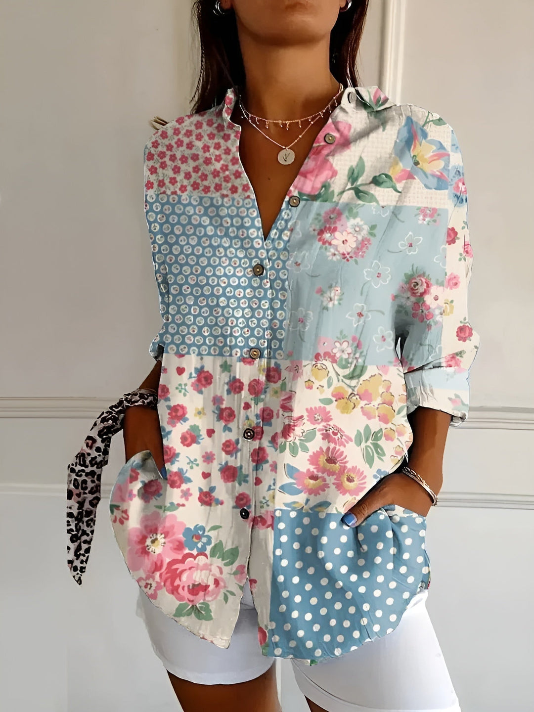 Bryony | Floral Button-Up Blouse