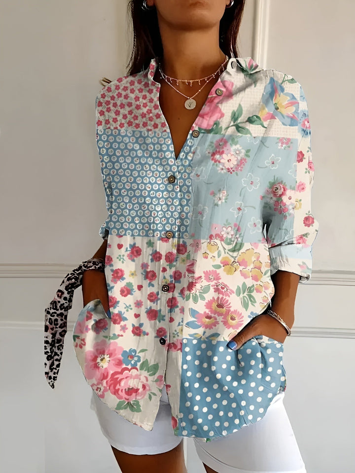 Bryony | Floral Button-Up Blouse