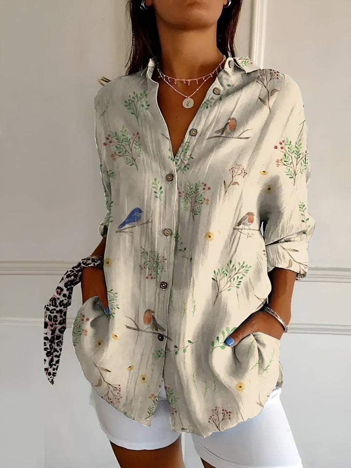 Bryony | Floral Button-Up Blouse