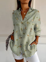 Bryony | Floral Button-Up Blouse