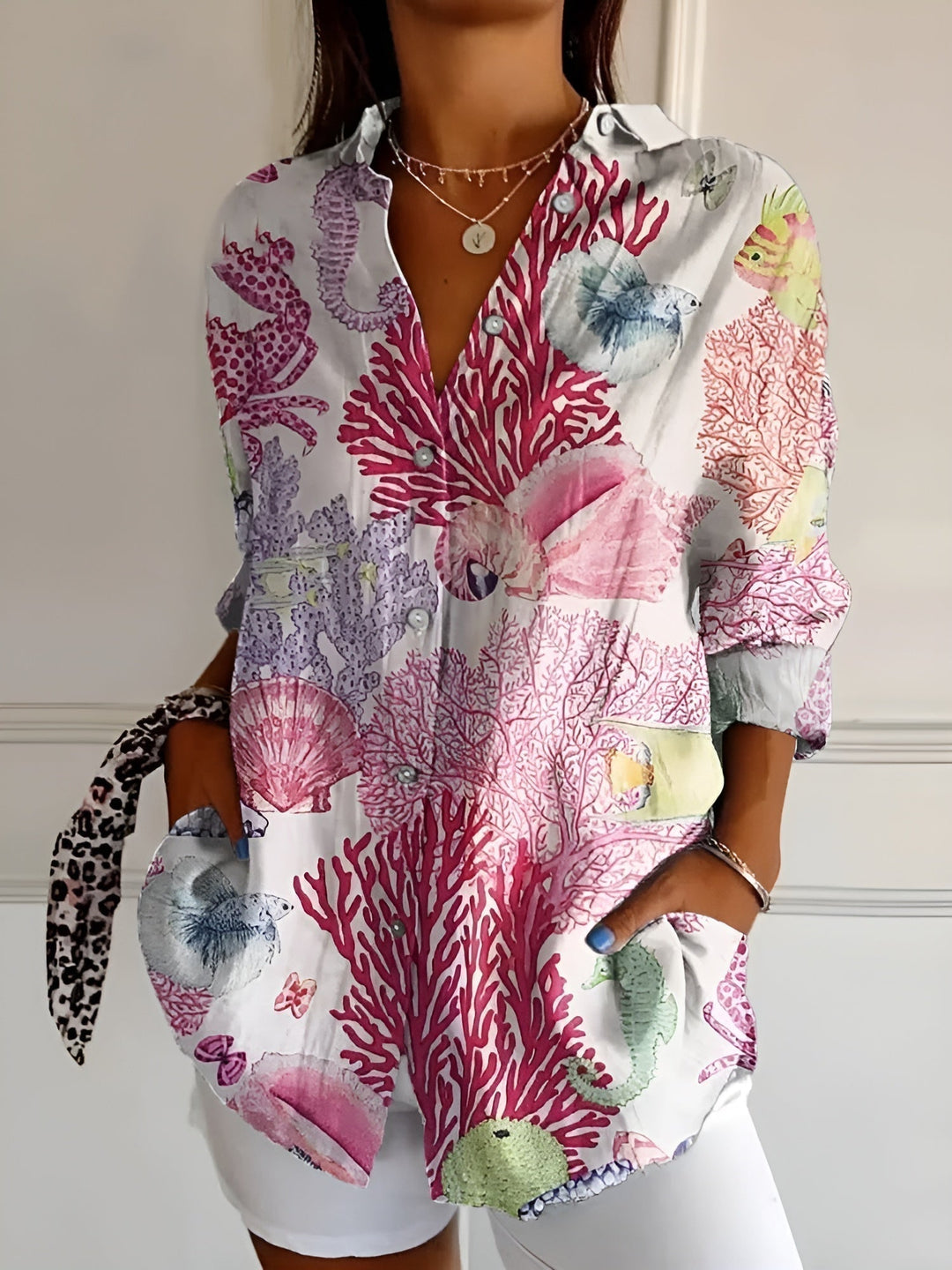 Bryony | Floral Button-Up Blouse