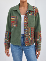 Genevieve | Patchwork Shirt Jacket