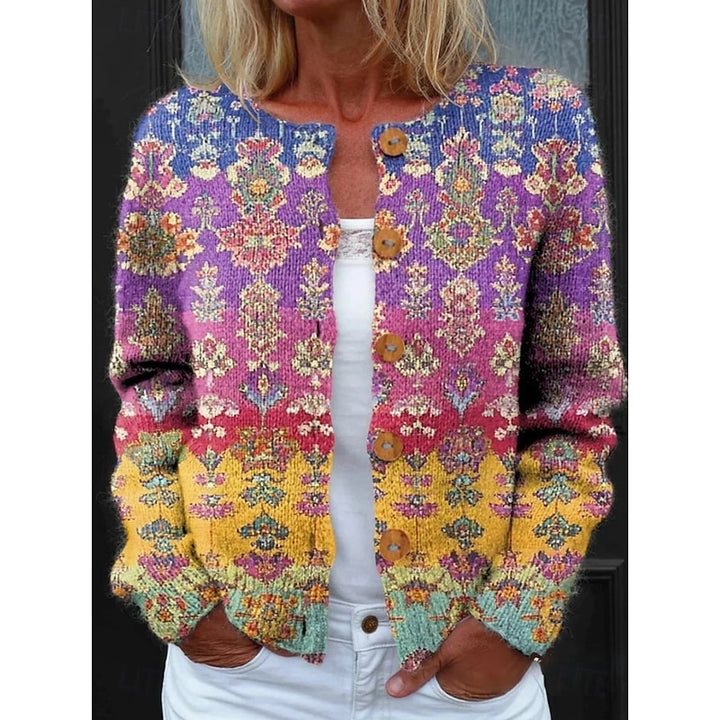 Blanche | Floral Button-Front Cardigan